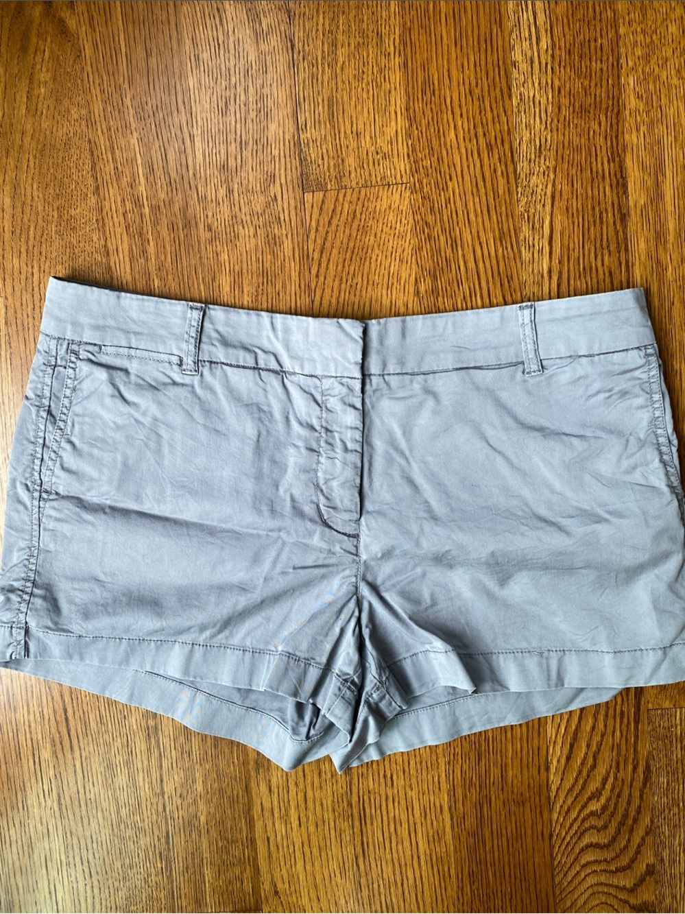 J. Crew Light Gray Women's Chino Shorts